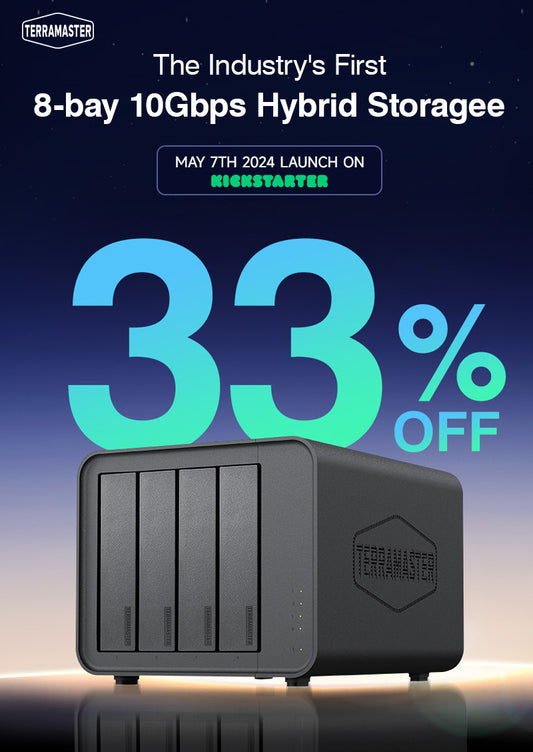 TerraMaster Launches the Industry’s First 8bay 10Gbps Hybrid Storage  with an Early Bird 33% Discount