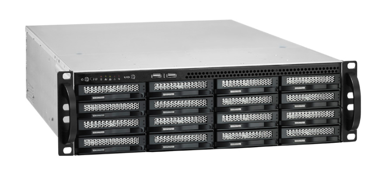 Netzwerkspeicherserver der Enterprise-Klasse mit 16 Einschüben U16-722-2224 wird mit TRK-U34 geliefert