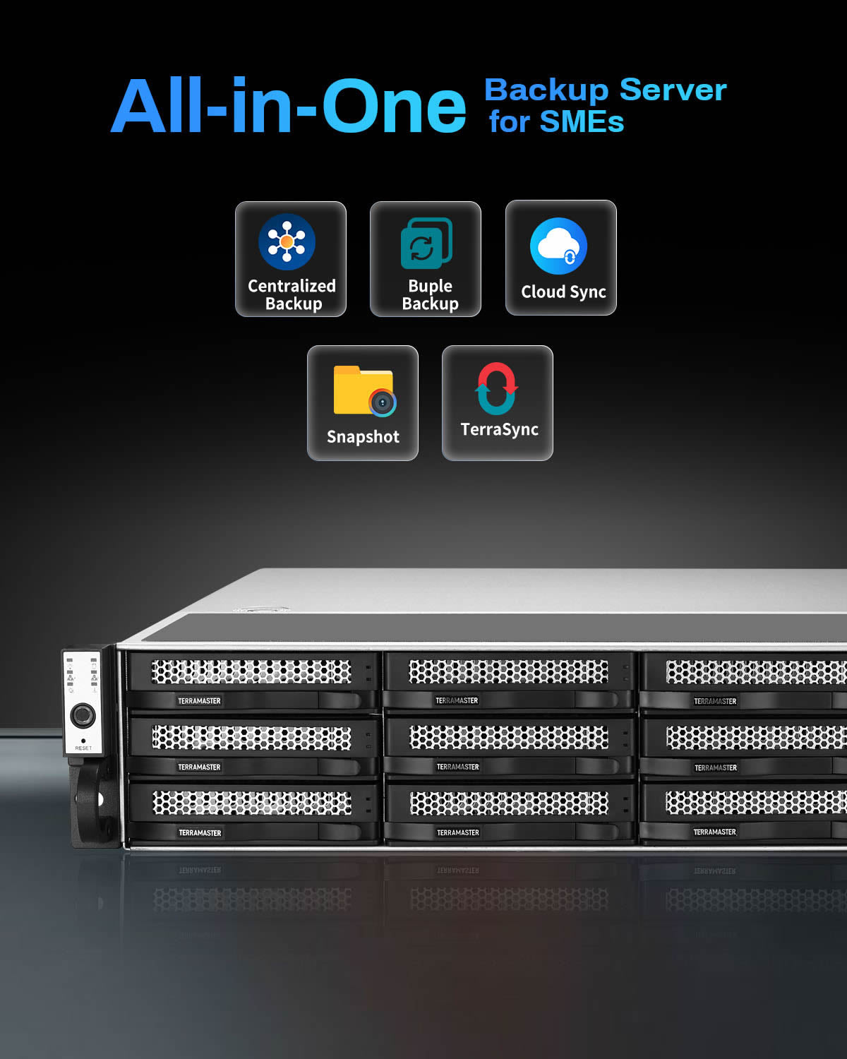 TERRAMASTER U12-500 Plus 12Bay NAS Storage