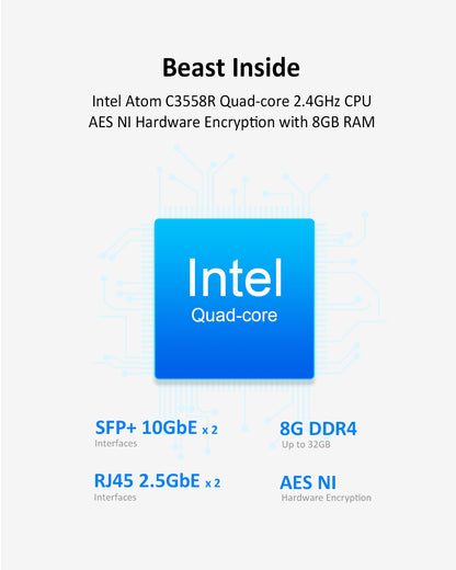 T9-450 9Bay 10Gb Dual 2.5GbE Ports NAS Storage