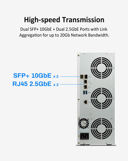 T9-450 9Bay 10Gb Dual 2.5GbE Ports NAS Storage