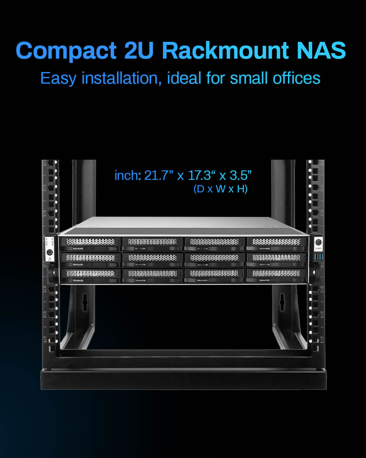 TERRAMASTER U12-500 Plus 12Bay NAS Storage