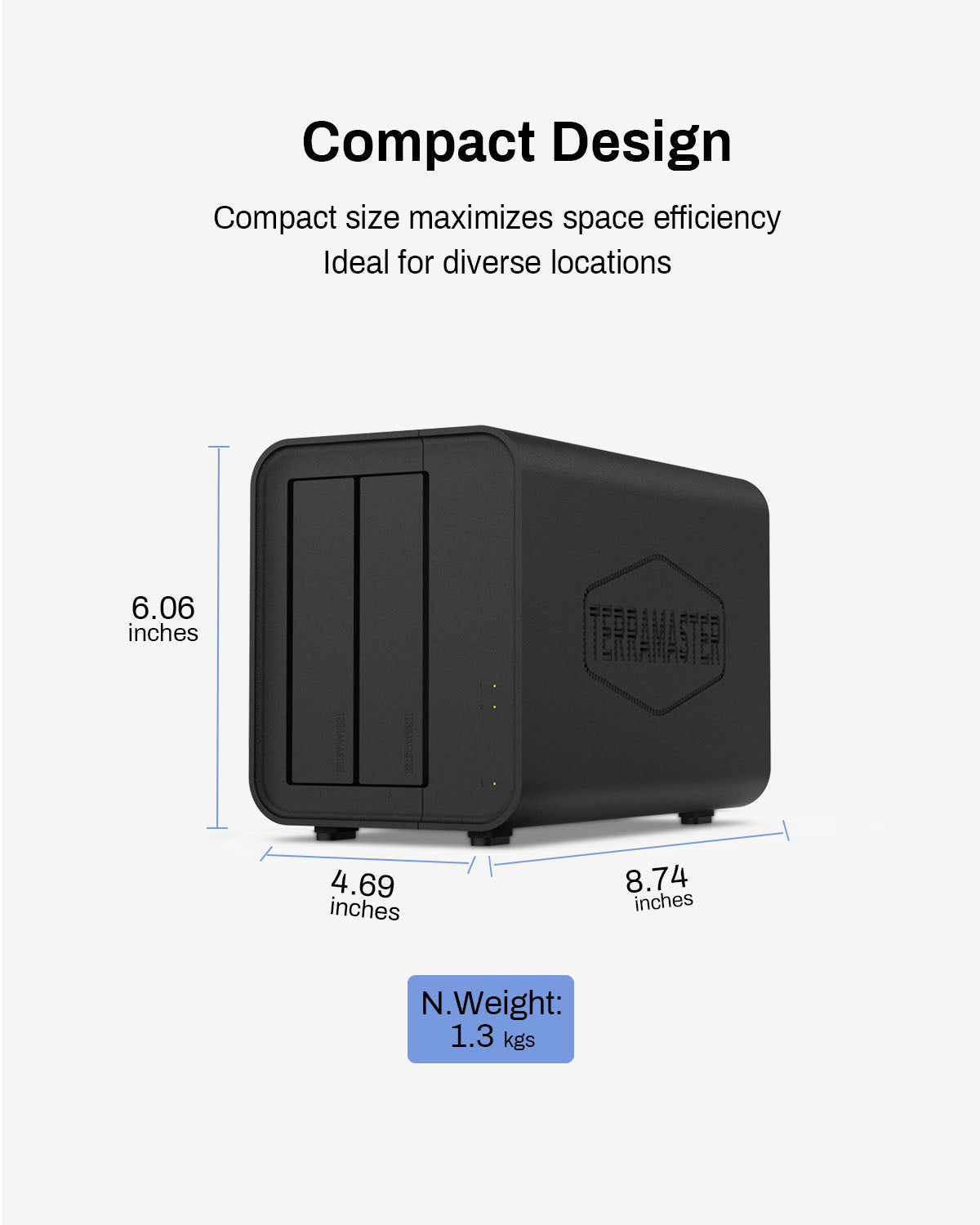 D2-320 USB RAID Enclosure 2Bay USB 3.2 Gen 2 10Gbps RAID Storage