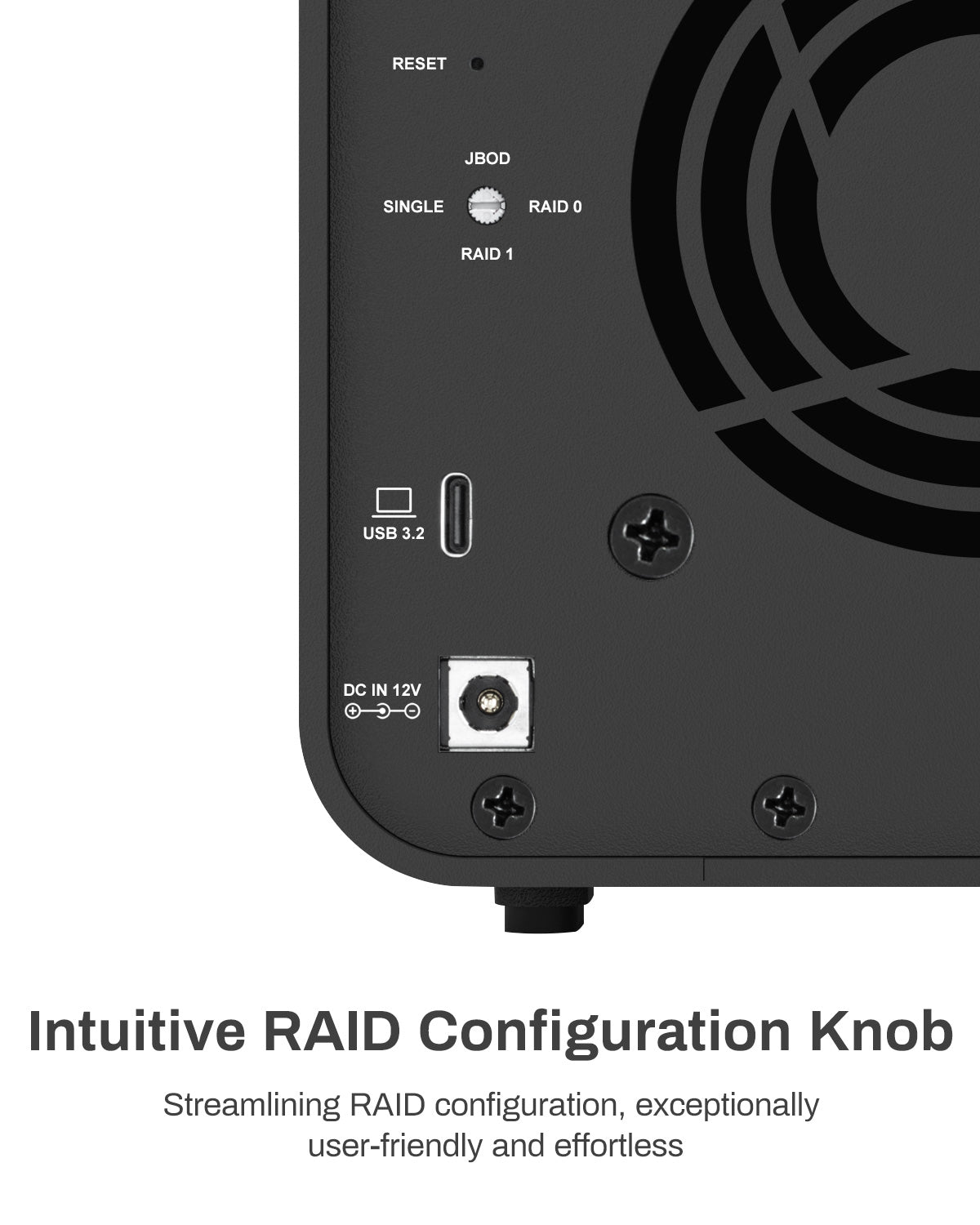 D2-320 USB RAID Enclosure 2Bay USB 3.2 Gen 2 10Gbps RAID Storage