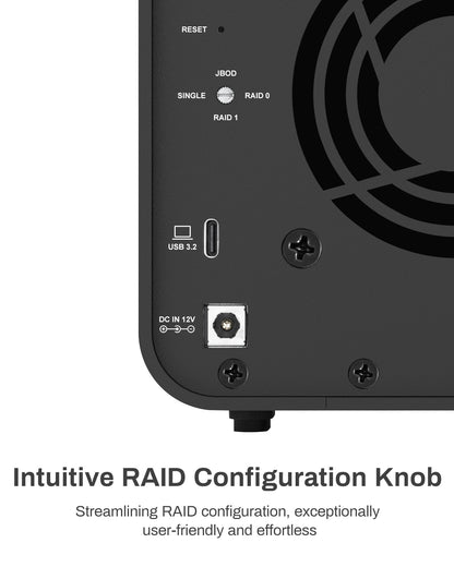 D2-320 2Bay 10Gbps RAID-Speicher