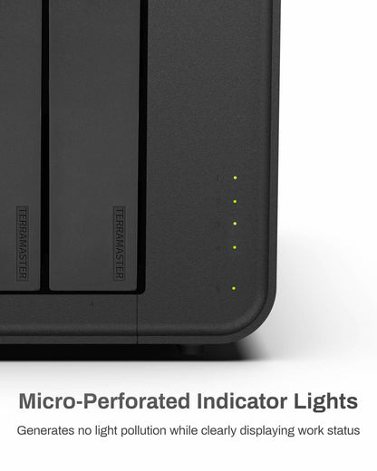 TERRAMASTER F4-424 Pro NAS 4-Bay Intel N305 CPU, 16GB DDR5 RAM, 2.5GbE LAN x 2, Network Attached Storage Peak Performance for Business (Diskless) (Copy)