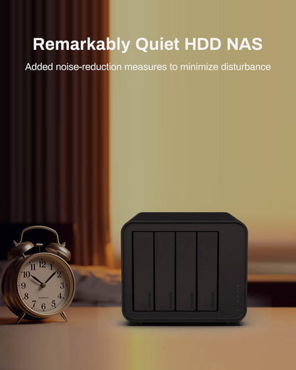 TERRAMASTER F4-424 Pro NAS 4-Bay Intel N305 CPU, 16GB DDR5 RAM, 2.5GbE LAN x 2, Network Attached Storage Peak Performance for Business (Diskless) (Copy)