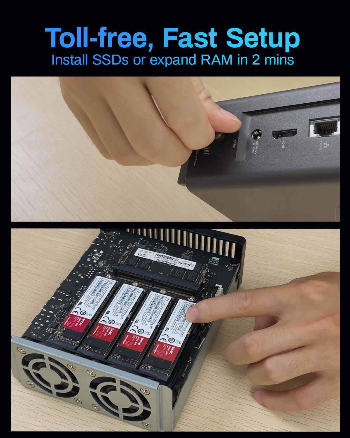 F8 SSD 10GbE Port NAS Storage