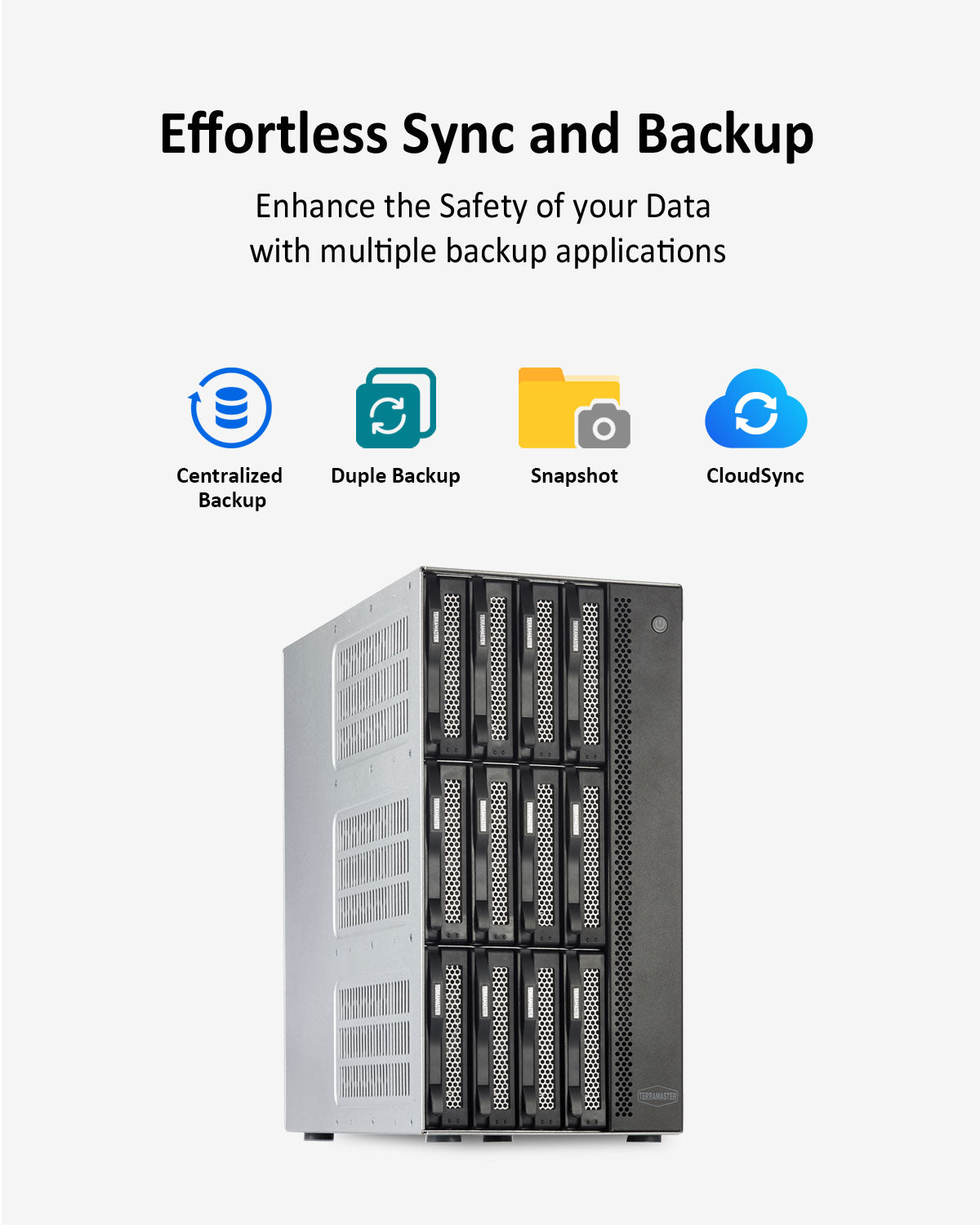 T12-450 12Bay 10Gb Dual SFP+ 10GbE Interfaces & Dual 2.5GbE Ports NAS Storage