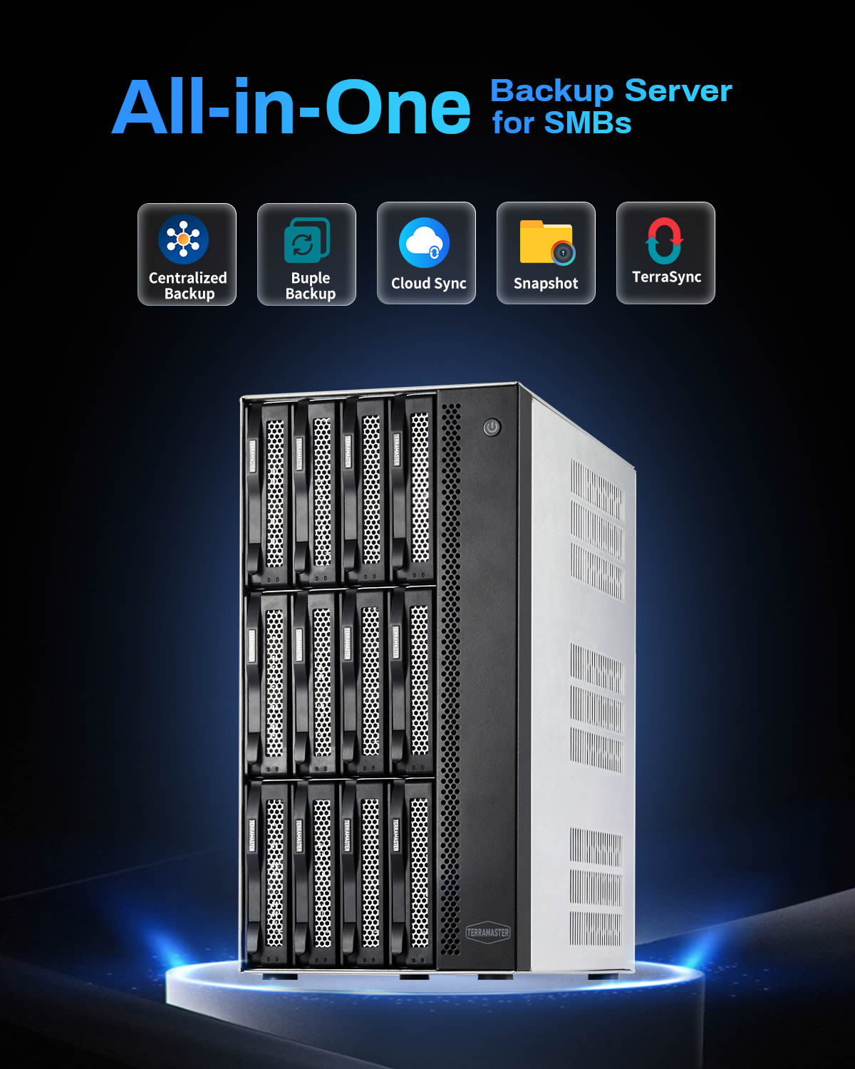 TERRAMASTER T12-500 Pro 12Bay NAS Storage