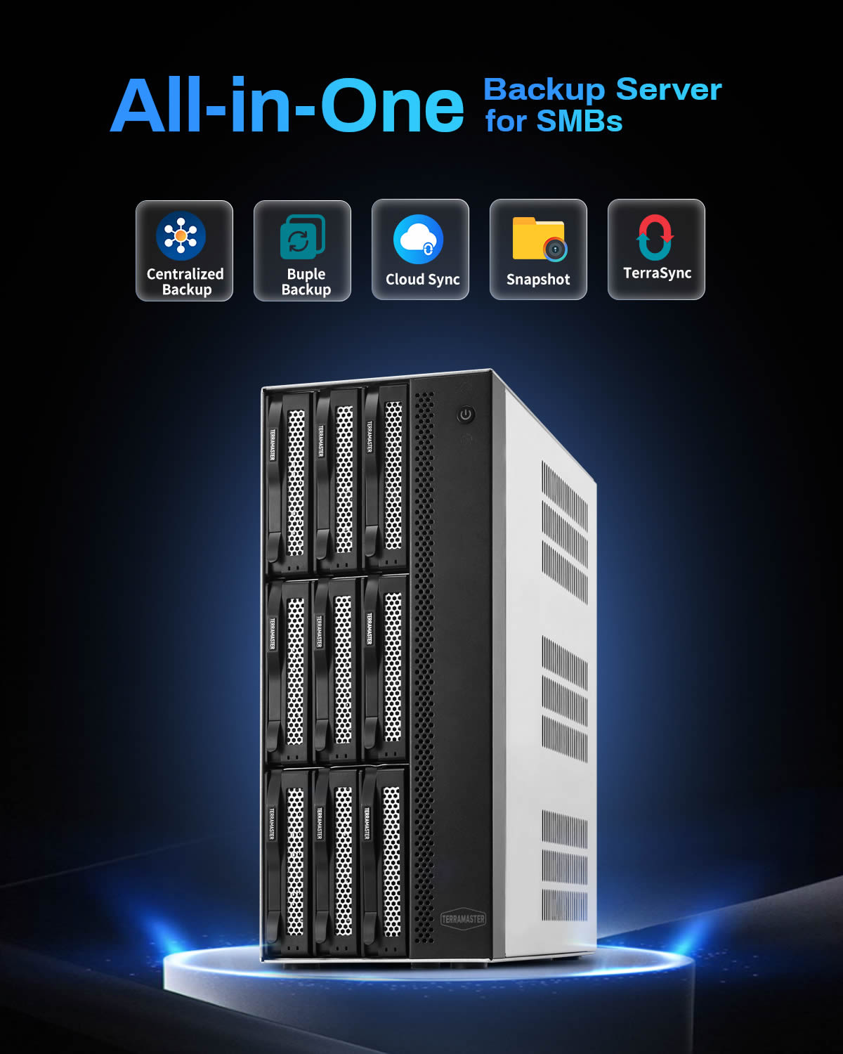 TERRAMASTER T9-500 Pro 9Bay NAS Storage