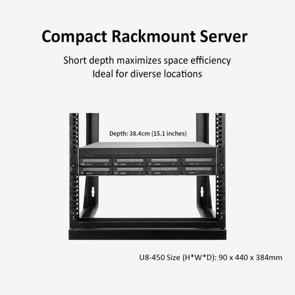 U8-450 8-bay Short Depth Rackmount NAS