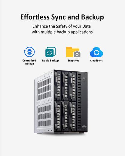 T6-423 6 Bay 2.5GbE NAS Storage