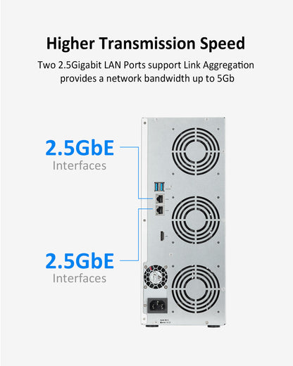 T9-423 9Bay 2.5GbE NAS Storage